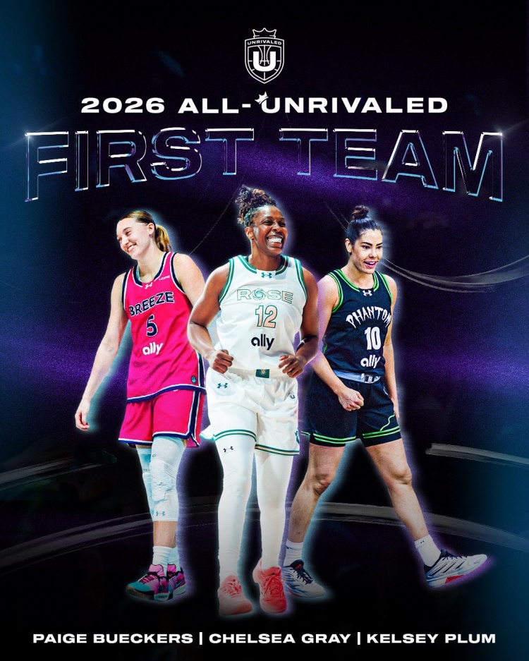 开云app-Unrivaled联赛公布最佳阵容一阵：佩奇·布克斯/普拉姆/格雷当选